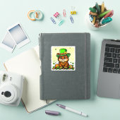変装した幸運な動物 – 聖パトリックの日のおもしろい シール (iPadカバー)