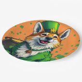 変装した幸運な動物 – 聖パトリックの日のおもしろい ペーパープレート (アングル)