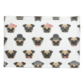 変装のパグ 枕カバー (裏面)