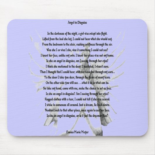 変装の天使 マウスパッド (正面)