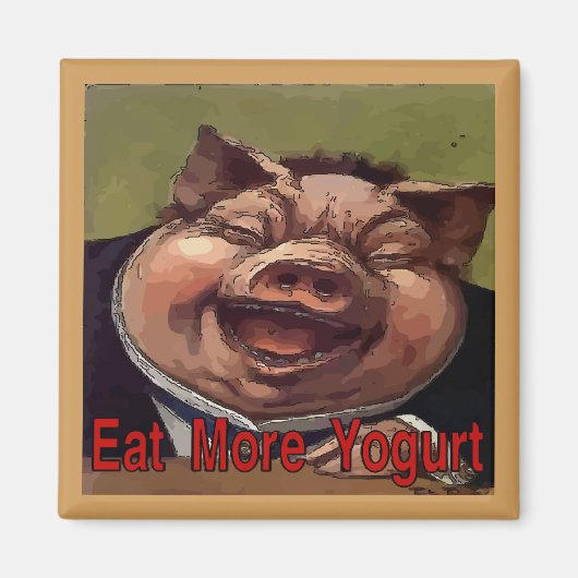 変装ベーコン マグネット (正面)