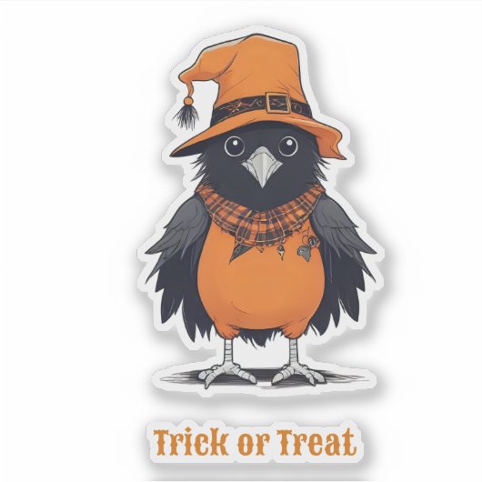 変装不気味したハロウィンの動物 シール (正面)