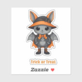 変装不気味したハロウィンの動物 シール (シート)