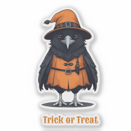 変装不気味したハロウィンの動物 シール (正面)
