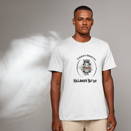 変装不気味したハロウィーンこうもりの日 Tシャツ