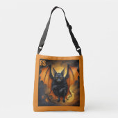 変装不気味したハロウィーンホラーこうもり クロスボディバッグ (裏面)