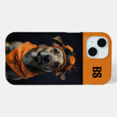 変装不気味した可愛いハロウィン犬 Case-Mate iPhoneケース (裏面 (横))