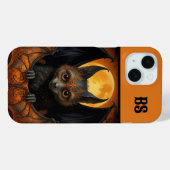 変装不気味した可愛いハロウィーンこうもり Case-Mate iPhoneケース (裏面 (横))