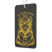 変読わった表情をしたバイソンの本 カーエアーフレッシュナー (左)