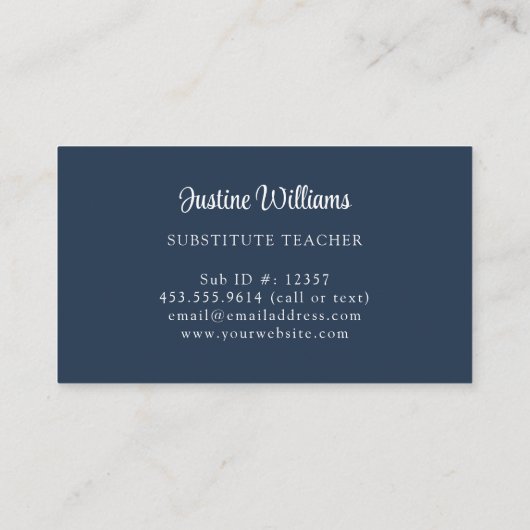 変質先生 名刺 (裏面)