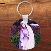 変質紫ヴァージンマリア キーホルダー (正面)
