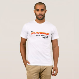 変身した黄色の赤い文字Tシャツ Tシャツ