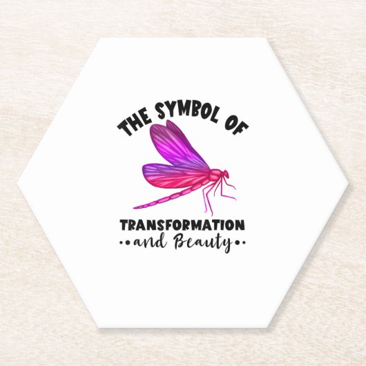 変身 美しさ 自然 虫 カゲロウ博士 ペーパーコースター (正面)