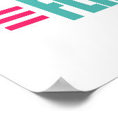 夏おもしろいのビーチサンダル ポスター (角)