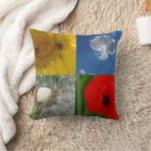 夏おもしろいの花 クッション (ブランケット)