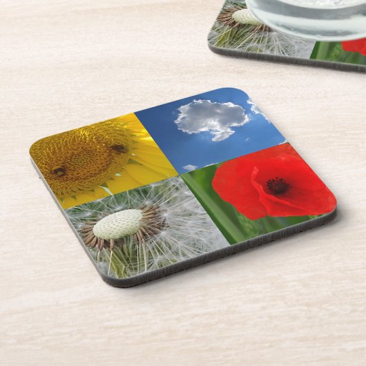 夏おもしろいの花 コースター (左側)