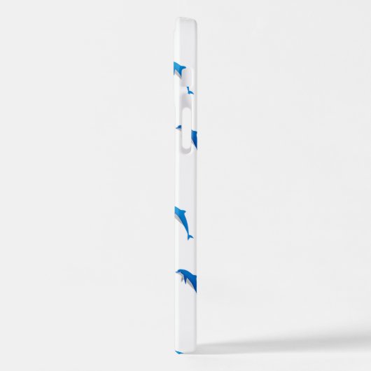 夏おもしろいイルカ iPhoneケース (左側面)