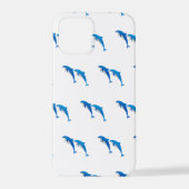 夏おもしろいイルカ iPhoneケース (裏面)