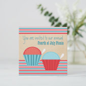 夏おもしろいパーティー7月4日招待状 招待状 (スタンド正面)