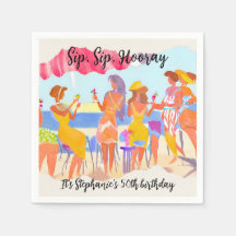 夏おもしろいビーチカクテルウィメンズ50誕生日