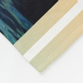 夏おもしろいビーチカスタム写真グラデーション毛布 フリースブランケット (角)