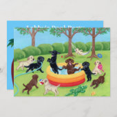 夏おもしろいラブラドールズ 招待状 (正面/裏面)