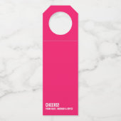 夏おもしろい休みのワイン贈り物 ボトルネックタグ (裏面)