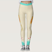 夏おもしろい女子レギンス レギンス (正面)