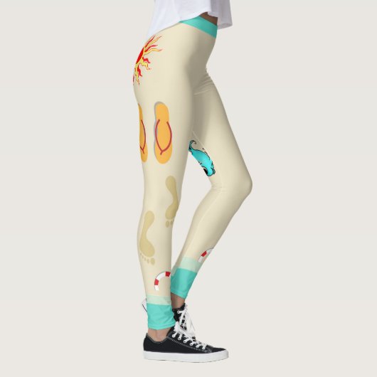 夏おもしろい女子レギンス レギンス (右)