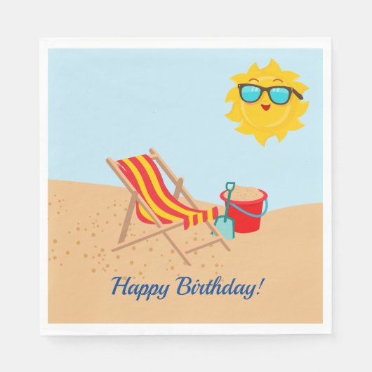 夏おもしろい紙ナプキン スタンダードランチョンナプキン (正面)