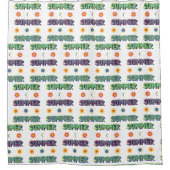 夏おもしろい語 シャワーカーテン (正面)