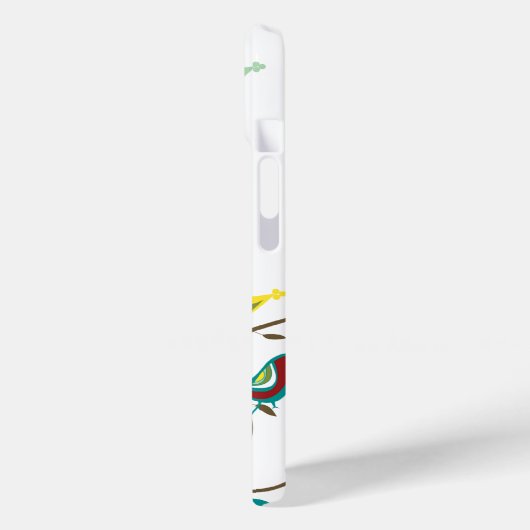 夏お洒落の鳥が枝を旋回シックモダン Case-Mate iPhoneケース (裏面 / 左)