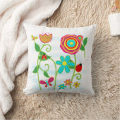 夏お洒落園枕 クッション (ブランケット)