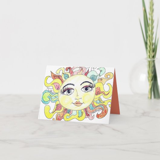 夏お洒落日  サンキューカード (正面)