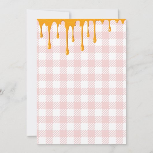 夏かわいい子供の女の子2甘い2歳の誕生日 招待状 (裏面)