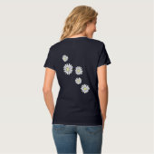 夏かわいらしのデイジー Tシャツ (裏面フル)