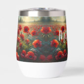 夏かわいらしの日に赤いポピー畑 (正面)