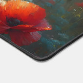 夏かわいらしの日に赤いポピー畑 デスクマット (コーナー)