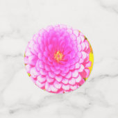 夏かわいらし園のピンクの丸《植物》百日草 コンフェッティ (スモール正面)