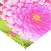 夏かわいらし園のピンクの丸《植物》百日草 ショートテーブルランナー (コーナー)