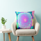 夏かわいらし園の紫とピンクの《植物》百日草 クッション (椅子)