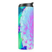 夏かわいらし園の紫とピンクの《植物》百日草 タンブラー (回転左)