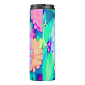 夏かわいらし園の紫とピンクの《植物》百日草 タンブラー (裏面)