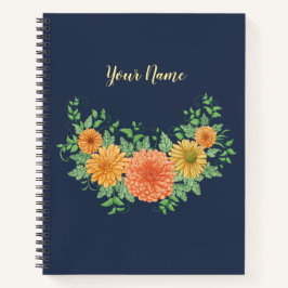 夏かわいらし花スマイル ノートブック