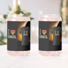 夏が大好き ガラス缶