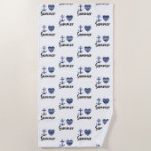 夏が大好き ビーチタオル (正面)