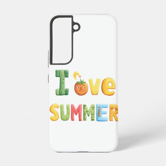夏が好きな人へ メッセージ SAMSUNG GALAXYケース (裏面)