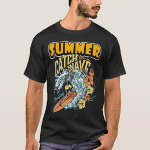 夏が波に乗る Tシャツ