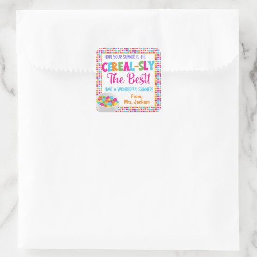 夏が穀物臭いことを望最高のむ スクエアシール (バッグ)