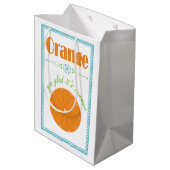 夏が終わって嬉しいオレンジ ミディアムペーパーバッグ (裏面アングル)